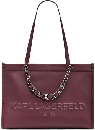 Karl Lagerfeld Savoie Tote in Raisin at Nordstrom