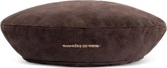 Mani&egrave;re De Voir Anya beret - women - Suede - One Size - Brown