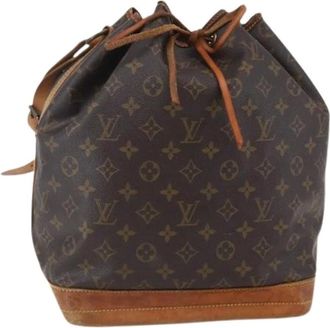 Louis Vuitton Pre-owned Bucket Bags, female, Brown, Size: ONE SIZE Pre-owned Vintage Canvas Bucket Bag