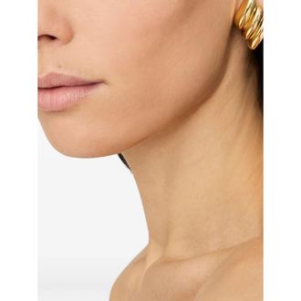 Anine Bing Diagonal Ribbed Earrings