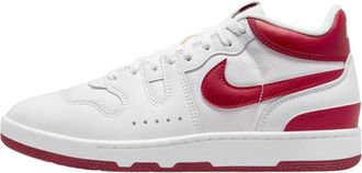 Nike Nike - Attack Leather Trainers for Men and Women, White Red, 10.5 UK