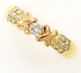 C&A Pink Gold Yellow Gold Yellow Gold (18K) Pink Gold (18K) Band Ring (Pre-Owned)