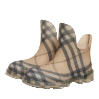 Burberry Boots & Ankle Boots - Marsh Low Check - yellow - Boots & Ankle Boots for ladies