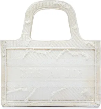 Dior Pre-owned Dior Mini Embroidered Canvas Camouflage Book Tote Ladies 2UXVU5QQBS613QPQ