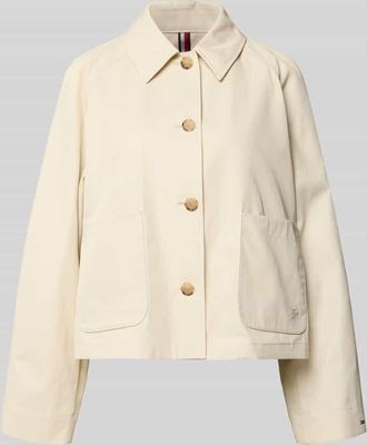 Tommy Hilfiger Relaxed Fit Trenchcoat aus reiner Baumwolle in Beige, Gr&ouml;&szlig;e XL