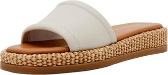 Steve Madden Boardwalk Bone Leather BOAR02S1-BONE Womens