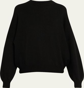 Khaite Margaux Cashmere Crewneck Sweater