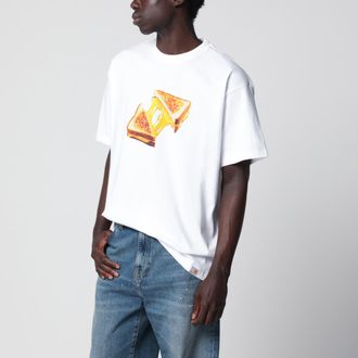 Carhartt Work in Progress T-shirt S/S Cheese Toast bianca in cotone biologico