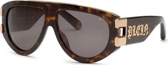 Philipp Plein Authentieke Bril met Topkwaliteit - unisex - Zonnebrillen - Bruin - 60 MM - Accessoires
