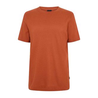 HUGO BOSS Heren Boss Katoen Regular T-shirt (Donker Oranje)