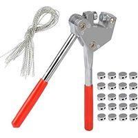 OEM Kit De Alicates De Fontanero Con 20 Cables Y 20 Puntas, Mango De Pl&aacute;stico Rojo - Crezuo