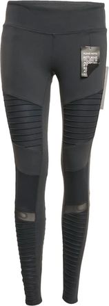 Alo Yoga Jersey legging met mesh vlak - Zwart