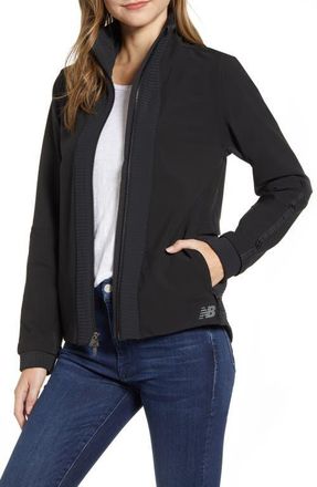 New Balance Q Speed Winterwatch Water Resistant Jacket in Black at Nordstrom, Size Small
