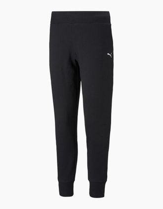 Puma Womens Closed Hem Fleece Joggers - Black - Size: 14 l