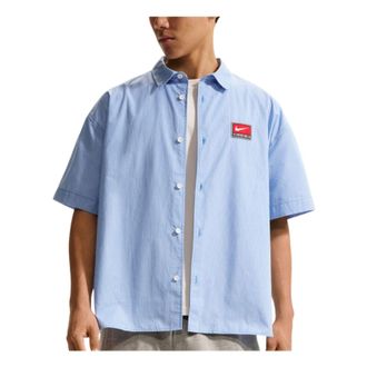 Nike Life Button-Down Shirt Pacific Blue White IF0927-427