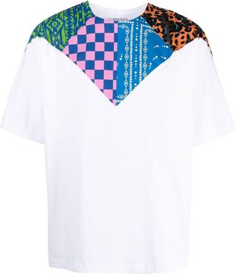 Marcelo Burlon Mix&Match printed T-shirt - men - Cotton/Polyester - M - White