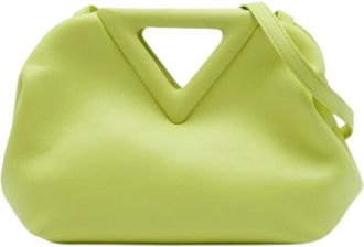 Bottega Veneta Pre-owned Satchel - Dames - Vintage Schoudertas - Geel - ONE Size - Leer - Vintage
