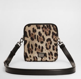 Dolce & Gabbana Leopard-print Nylon Bag - Man Backpacks And Fanny Packs Animal Print Onesize