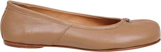 Maison Margiela Tabi Ballerina in Camel Color Leather