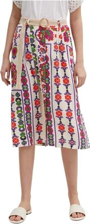 La Petite Francaise Dames, Rokken, Veelkleurig, Maat: XS Viscose