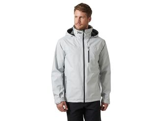 Helly Hansen Crew Hooded Jacket 2.0 Mens Clothing Grey Fog : 2XL, Polyester