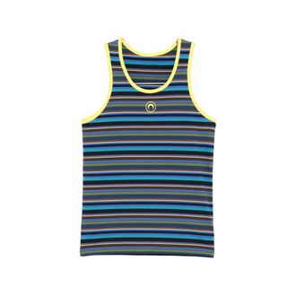 Marine Serre Striped Logo Tank Top