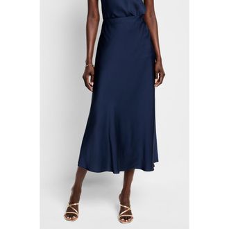 Nic+Zoe Social Edit Crepe Skirt in Dark Indigo at Nordstrom Rack, Size X-Large