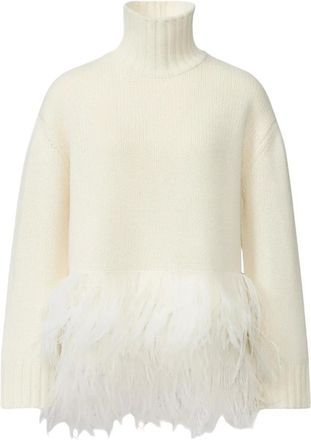 Fabiana Filippi Maglione Dolcevita in Cashmere e Seta - - Knitwear - Donna - Bianco - S