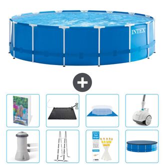 Intex Piscina Con Estructura Redonda - 457x122 Cm - 9-piezas S600