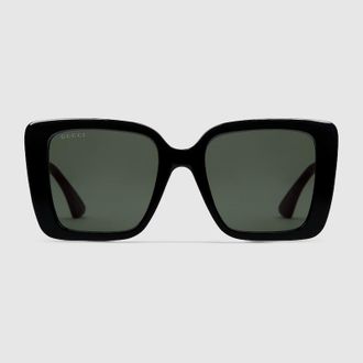 Gucci Square Frame Sunglasses, Black