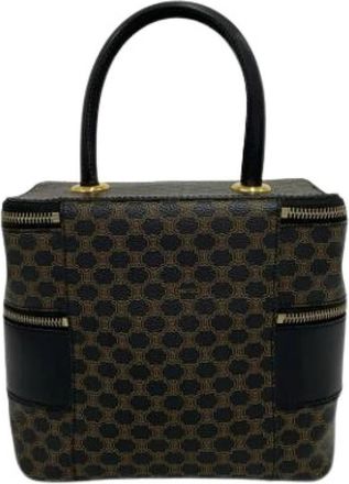 Celine Pre-owned Vanity Bag - Dames - Vintage Handtas - Zwart - ONE Size - Leer - Vintage
