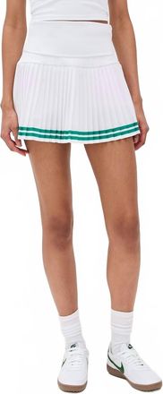 Beach Riot Gloria Skort In Courtside White