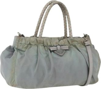Prada Pre-owned Shoulder Bags, female, Green, Size: ONE SIZE Pre-owned Vintage Hand Bag