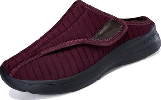 Generic Ladies Slippers Warm Fleece Lined Slip On Shoes For Fabric Indoor Outdoor Winter Footwear With Adjustable Hook And Loop Closure For Couples Slippers F