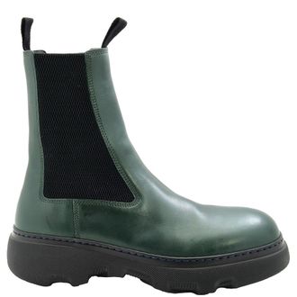 Burberry Creeper Leather Chelsea Boots, Brand Size 41 ( US Size 8 )