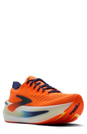 Brooks Glycerin Max 2 Hybrid Running Shoe in Orange/Beacon Blue/Nightlife at Nordstrom, Size 10.5