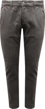 Dondup Skinny Fit Broeken - Heren - Chinos - Groen - W33 - Katoen - Broeken