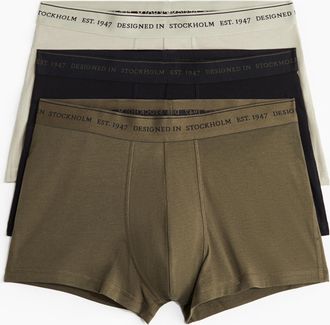 H&M 3er-Pack COOLMAX Kurze Trunks - Green