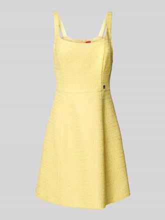 HUGO BOSS Minikleid mit Strukturmuster Modell Katera in GELB, Gr&ouml;&szlig;e 32