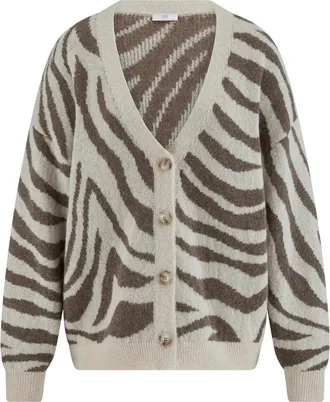 Riani Truien & Vesten, Dames, Veelkleurig, L, Zebra Gebreide Cardigan