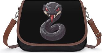 Generic Cobra Snake Small Womens Crossbody Bags Shoulder Handbag with Adjustable Strap for Travel