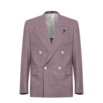Lardini Blazers, male, Pink, Size: XL Lardini Jackets