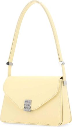 Lanvin Womens Concerto Shoulder Bag Yellow Calf