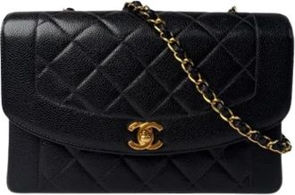 Chanel Pre-owned Vintage Schoudertas - Dames - Vintage Schoudertas - Zwart - ONE Size - Leer - Vintage