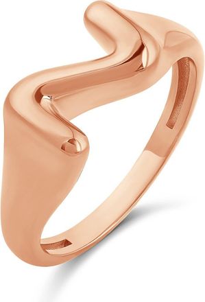 SHYMI Bubble Letter Initial Ring in Rose at Nordstrom, Size 6