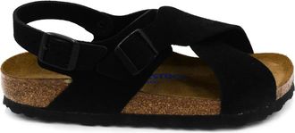 Birkenstock Comfortabele en stijlvolle platte sandalen - Dames - Sandalen - Zwart - 37 EU - Leer - Schoenen