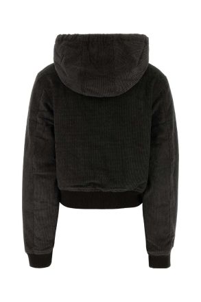 Our Legacy Womens Chocolate Cotton Jacket Dark Brown Twill Cord Giubbini
