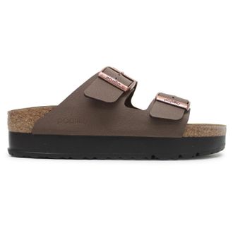 Papillio Arizona PAP Flex Platform Birko-Flor Unisex Casual Sandals - Mocca - Size:UK 7