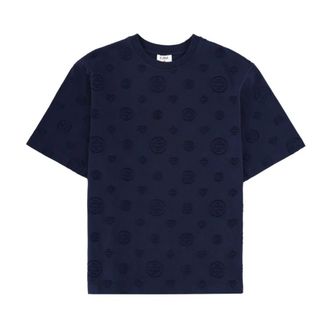 Casablanca T-shirt Monogram Jacquard - - Tops - Uomo - Blu - XL