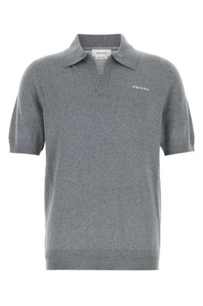 Alexander McQueen Grey Shirt Collar Polo